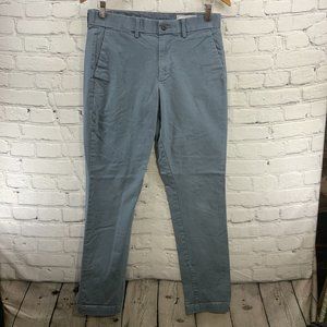Gap Slacks Mens Sz 30 x 32 Slim Powder Blue Pants Cotton Spandex